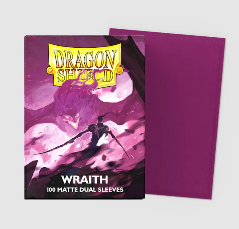Dragon Shield Dual Matte Card Sleeves (100) Standard Size - Wraith